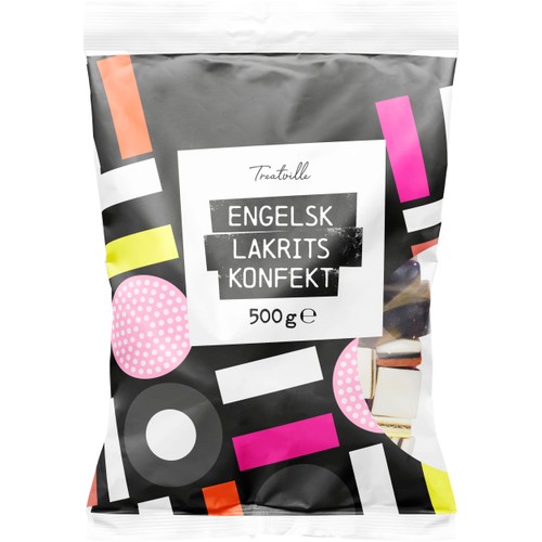 Engelsk Lakritskonfekt 500g Treatville