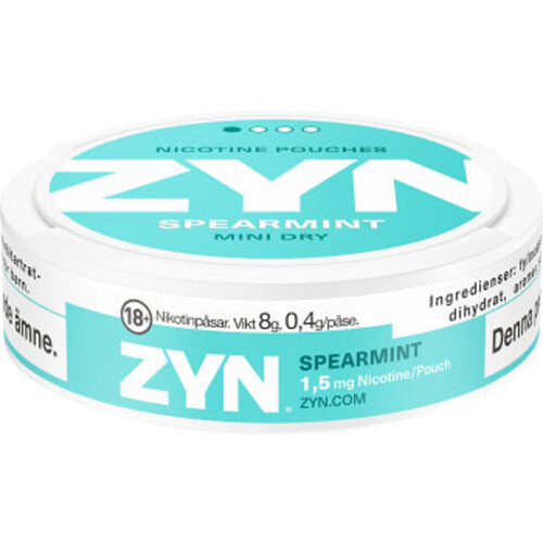 Nikotinpåse Dry Spearmint 8g Zyn