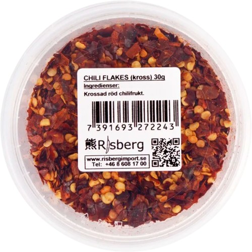 Chili Krossade Flakes 30g Risberg
