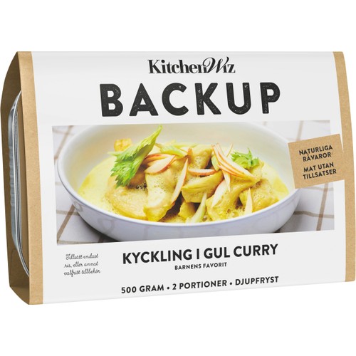 Kyckling I Gul Curry 500g Kitchenwiz Backup