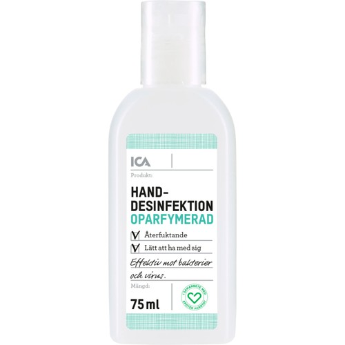 Handdesinfektion Oparfymerad 75ml ICA Hjärtat