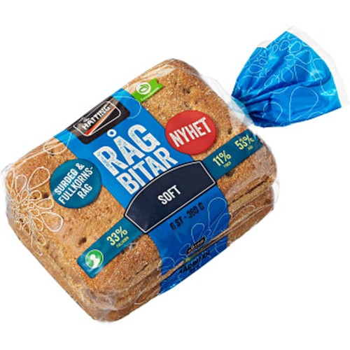 Rågbitar Soft 360g  Hatting