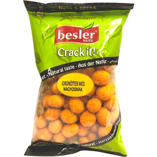 Jordnötter Med Nachosmak 180g Besler