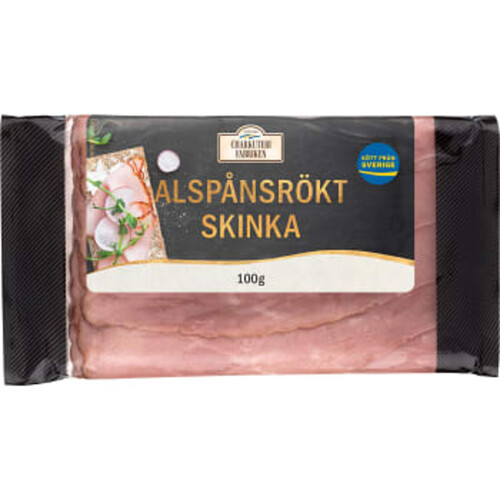 Skinka Alspånsrökt 100g Charkuterifabriken