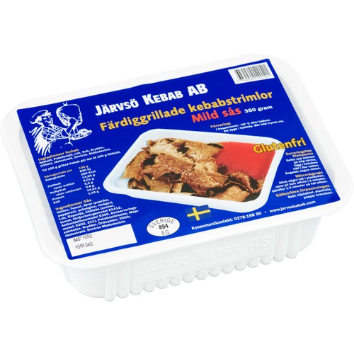 Färdiggrillad kebab med mild sås 350g Järvsö Kebab