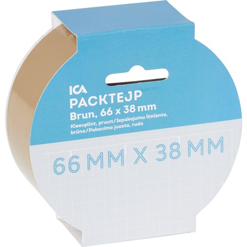 Packtejp brun, 38mm x 66m