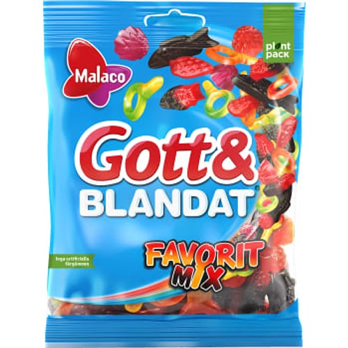 Godis Gott & Blandat favorit mix 190g Malaco