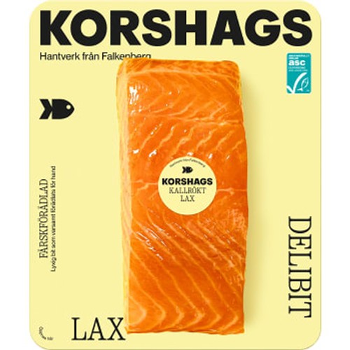 Laxfilé kallrökt bit 300g Miljömärkt Korshags