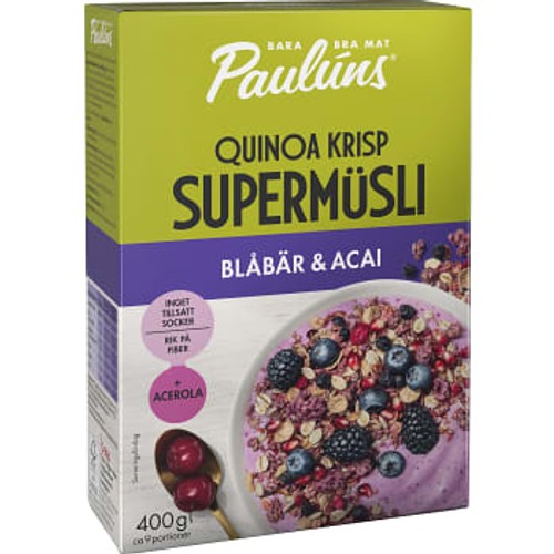 Müsli Blåbär & Acai 400g Paulúns