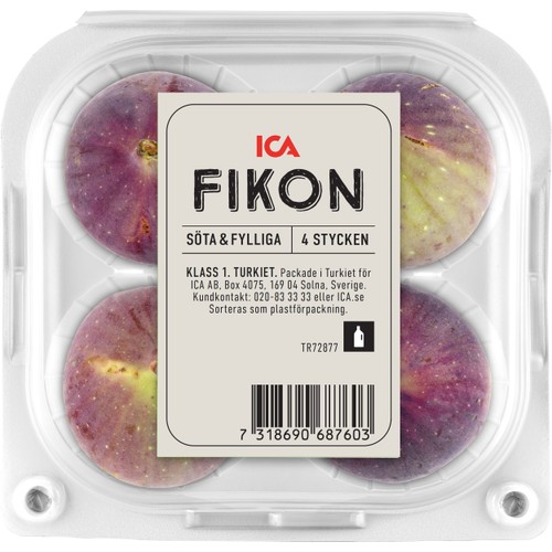 Fikon 4st 180g Klass 1 ICA