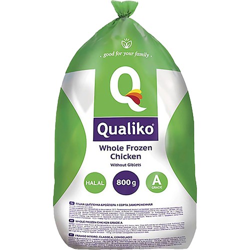 Hel Kyckling 800g Qualiko