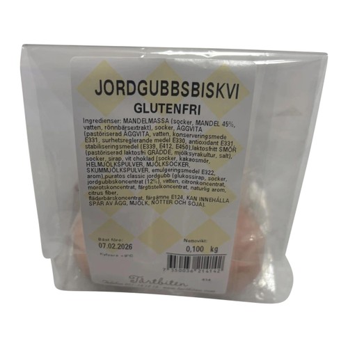 Biskvi Jorgubb Glutenfri 5p