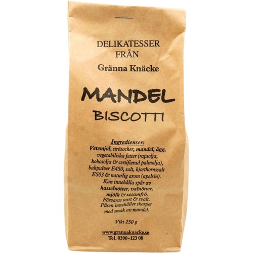 Mandelbiscotti 250g Grännaknäcke