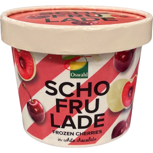 Körsbär I Vit Choklad Frysta Schofrulade 130g Oswald