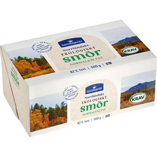 Smör Normalsaltat 82% Ekologiskt 500g KRAV Norrmejerier