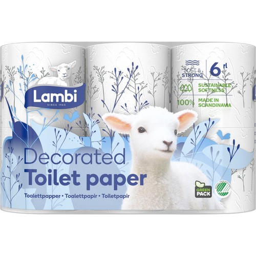 Toalettpapper Dekor 6-p Lambi