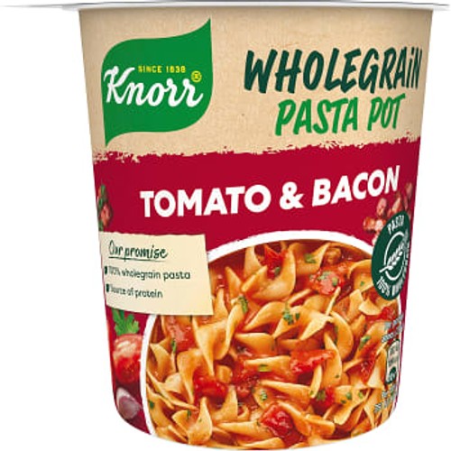 Pasta Snack Pot Tomat & Bacon 57g Knorr