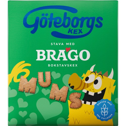 Bokstavskex 160g Brago