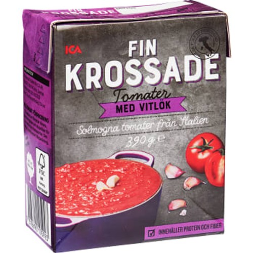 Finkrossade Tomater Vitlök 390g ICA