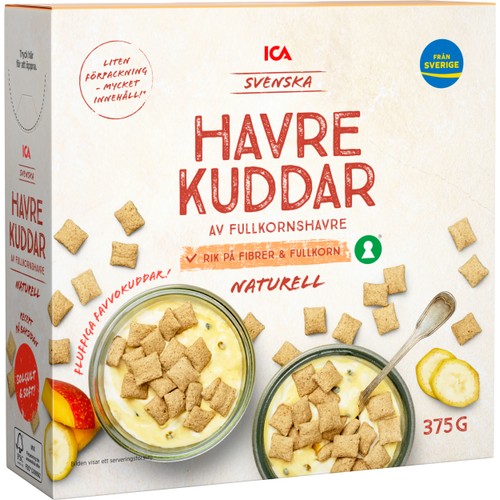 Svenska Havrekuddar 375g ICA