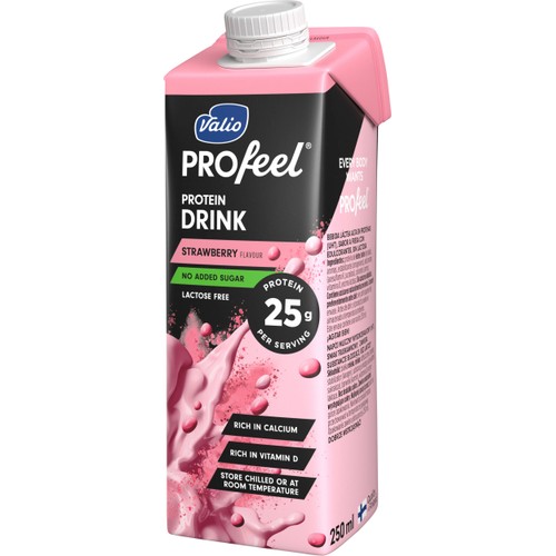 Proteindrink PROfeel Strawberry 250ml Valio