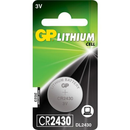 Batteri GP Knappcell Lithium CR2430 1-p Batteristen