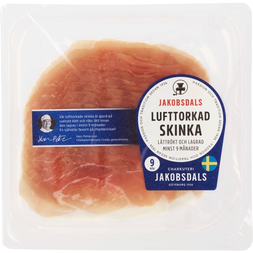 Lufttorkad skinka 70g Jakobsdals