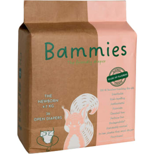 Blöjor Bambu The Newborn  4 - 7 kg 36-p Bammies