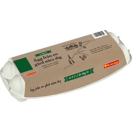 Ägg Väst Frigående L 12-p Kronägg