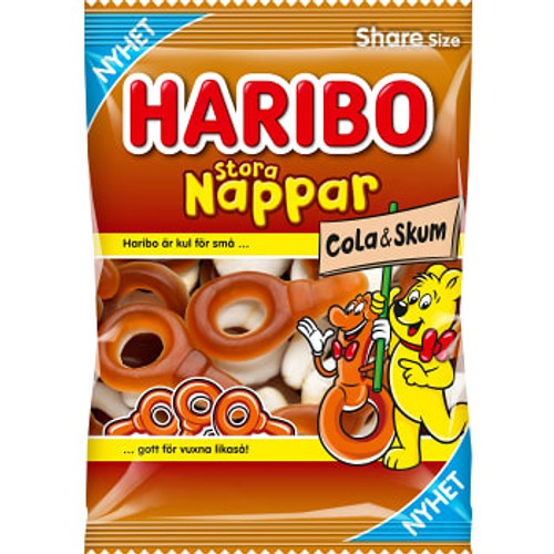 Nappar Stora Cola & Skum 170g Haribo