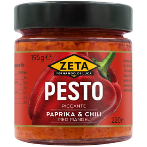 Pesto Piccante Paprika Chili 195g Zeta