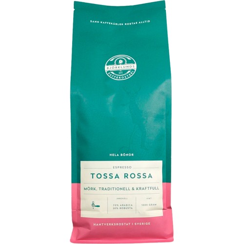 Kaffe Tossa Rossa Hela Bönor 1000g Björklunds Kafferosteri