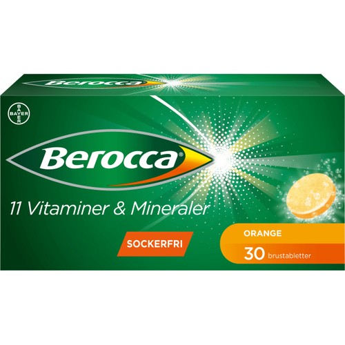 Energy Apelsinsmak Brustablett Sockerfri 30-p Berocca