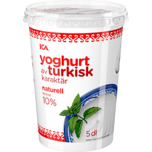 Yoghurt Turkisk Naturell 10% 5dl ICA