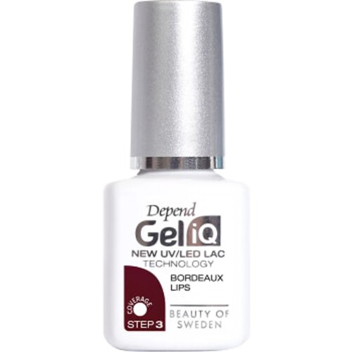 Nagellack Gel iQ Bordeaux Lips 5ml Depend