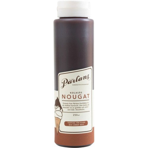 Kolasås Nougat 250ml Pärlans Konfektyr