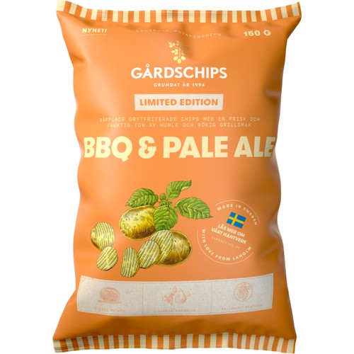 Potatischips BBQ & Pale Ale 150g Gårdschips