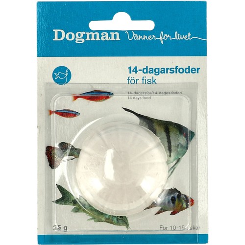 14-dagars foder för fisk 25g Dogman