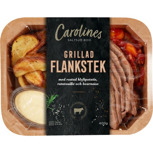 Flankstek med Klyftpotatis och Bearnaise 400g Carolines Saltsjö-Boo