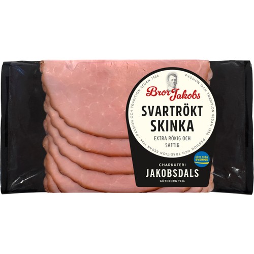 Skinka Bror Jakobs Svartrökt 100g Jakobsdals