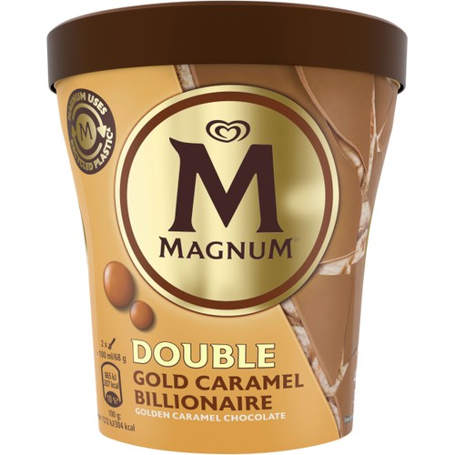 Glass Double gold caramel billionaire 440ml Magnum