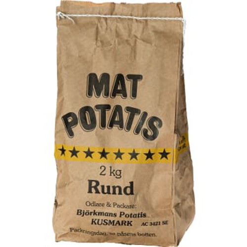 Mat Potatis Rund 2kg Björkmans Potatis