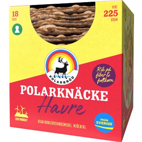 Polarknäcke Havre 225g Polarbröd