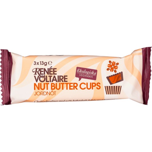 Nut Butter Cups Jordnöt 39g Renée Voltaire