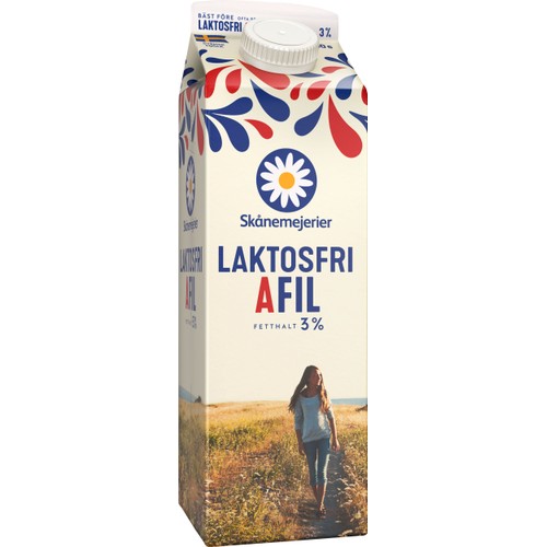 A-fil Laktosfri 3% 1l Skånemejerier