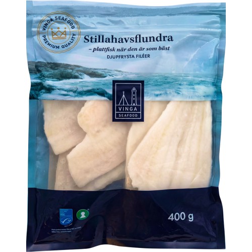 Stillhavsflundrafilé Fryst 400g Vinga Seafood