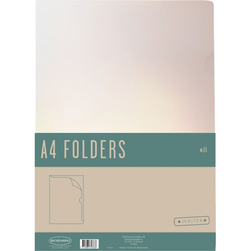 Aktmapp A4 Klar 8st Writer