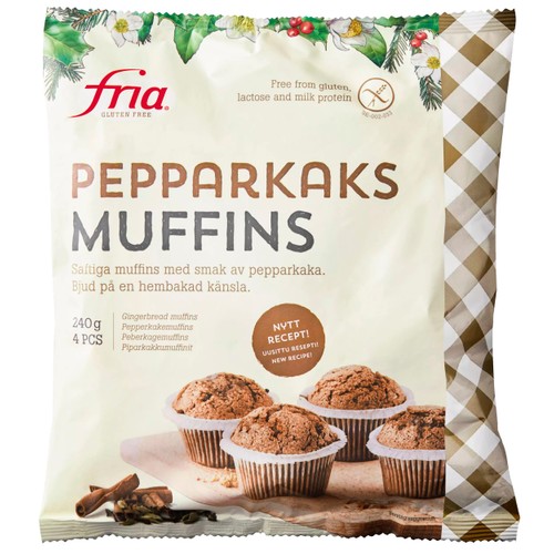 Pepparkaksmuffins glutenfria 240g Fria
