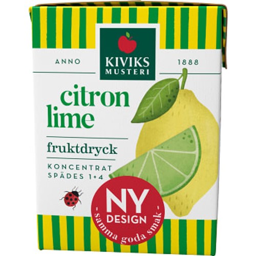 Lättdryck Citron & lime Koncentrat 2dl Kiviks