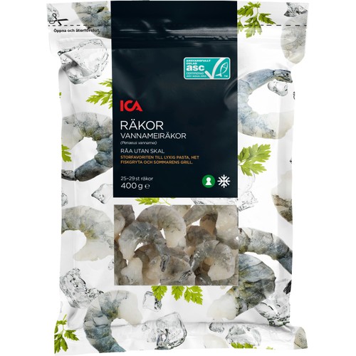 Vannameiräkor råa 400g ICA